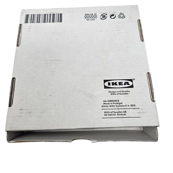 NEW Ikea Tillfalle 9 Pack Ceramic Tile White Green Retro Print Kitchen Bathroom - Picture 3 of 3